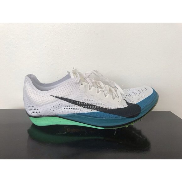 Size 5.5 Men/7 Women Nike ZoomX Dragonfly 2 Elite Spikes White Green FZ9315-102 - Picture 3 of 8